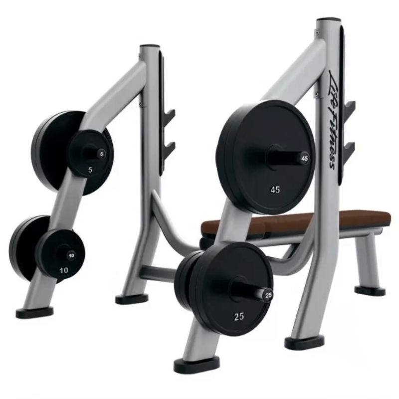 Life Fitness Olympic Bench Weight Storage