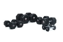 Octagon rubber dumbell pair