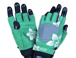 MADMAX Jungle Gloves for fitness, Women's, Green / Cream, L MADMAX Jungle Gloves for fitness, Women's, Green / Cream, L