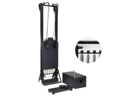SPX® Max Reformer Bundle with Vertical Stand Bundle, Tall Box with High Precision Gearbar (Jet Black SPX® Max Reformer Bundle with Vertical Stand Bundle, Tall Box with High Precision Gearbar (Jet Black